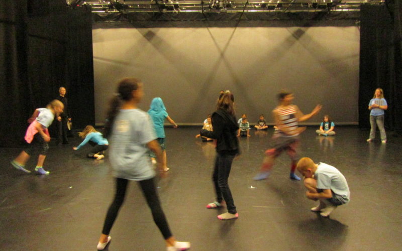 Students dance and explore movement during BRAINY