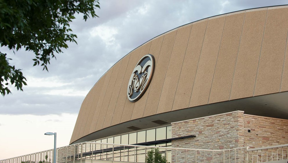 Arena with CSU ram logo