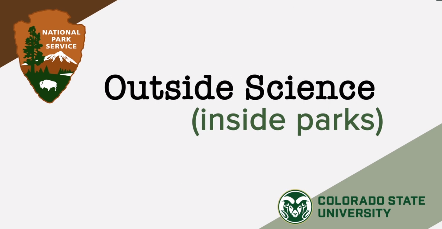 Outside Science inside parks
