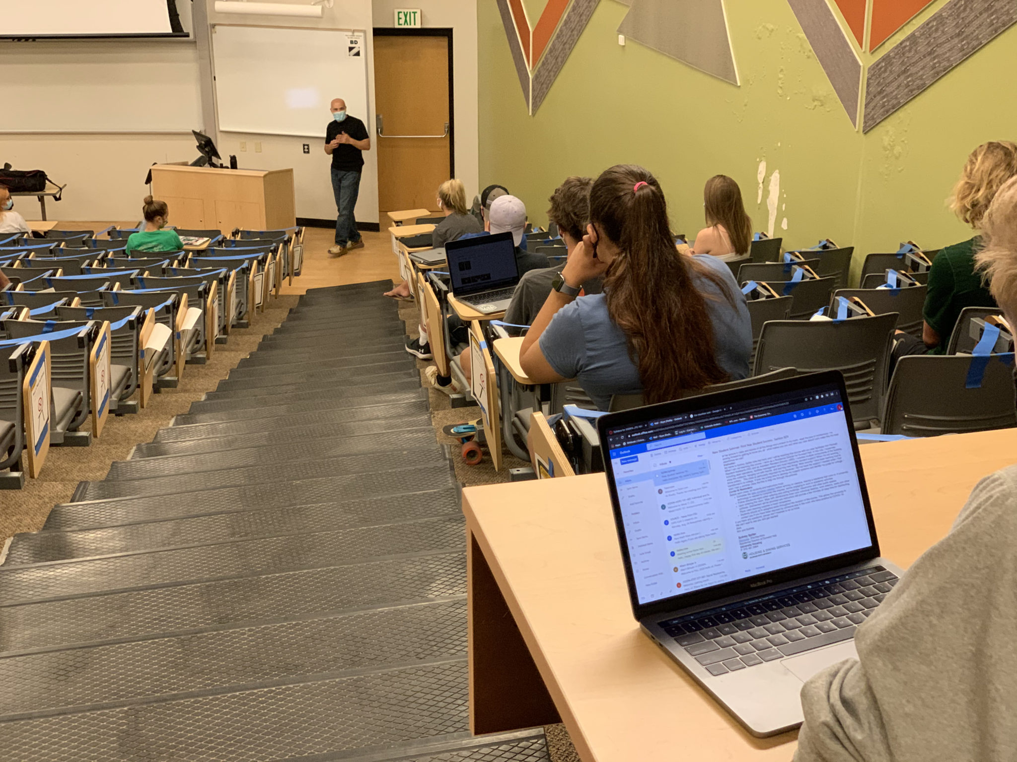 Brad Kaye (pictured) and other instructors at CSU have had to adapt to the changing classroom environment for the Fall 2020 semester.