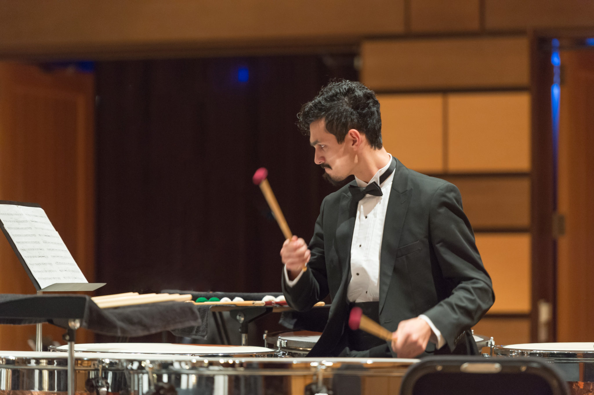 Student plays in the CSU Wind Symphony