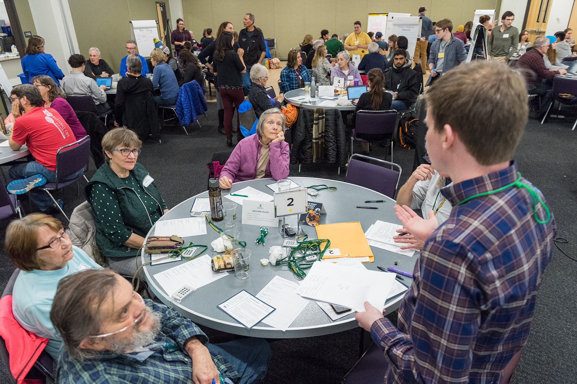 The Center for Public Diliberation holds a community forum on local air quality in Fort Collins Colorado on March 6, 2019