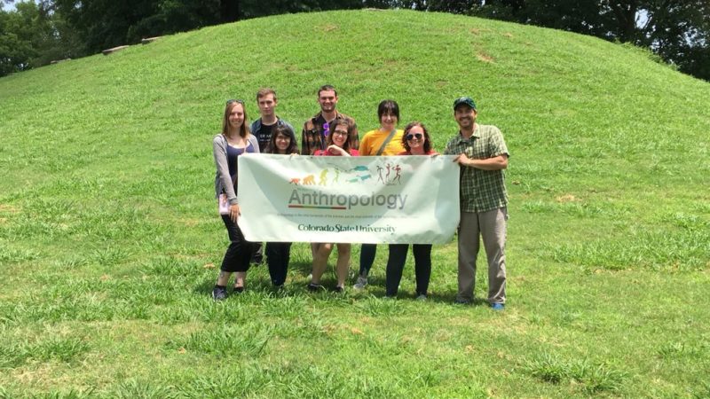Henry and students visited DeSoto Mounds in Tennessee during the 2019 CSU Archaeology Field School