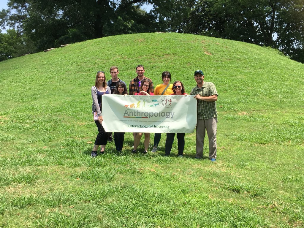 Henry and students visited DeSoto Mounds in Tennessee during the 2019 CSU Archaeology Field School